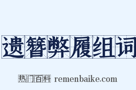 遗簪弊履组词是什么意思的图片